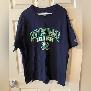 Notre Dame Irish Navy Blue T-Shirt! XL